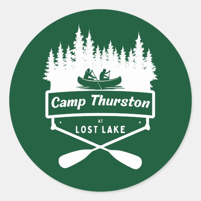 Adesivo Redondo Vinheta design redonda (Frente)