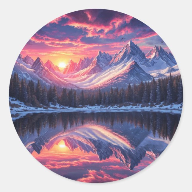 Adesivo Redondo vinheta diferente (Frente)