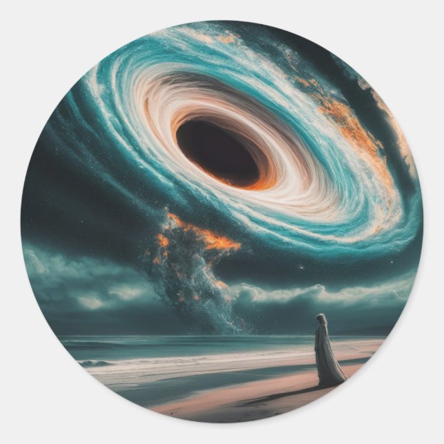 Adesivo Redondo vinheta diferente (Frente)