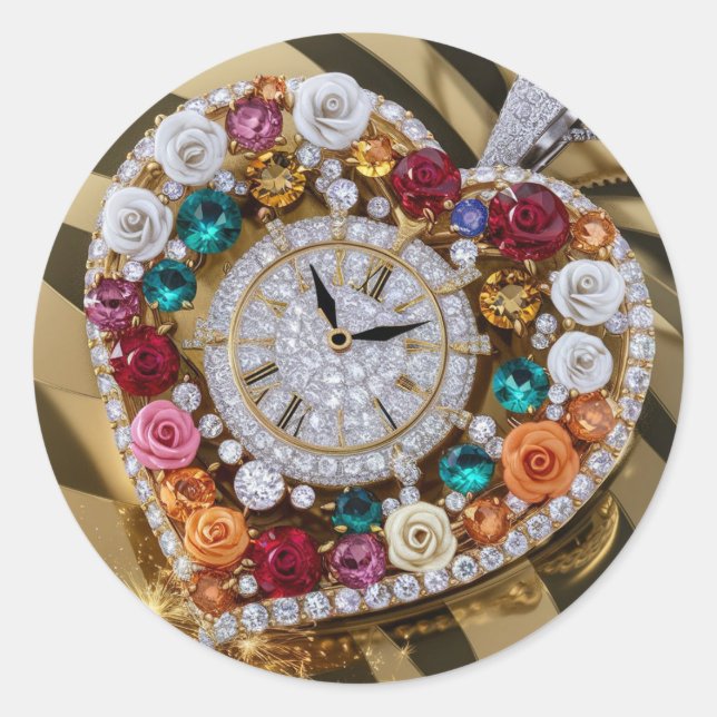 Adesivo Redondo vinheta diferente (Frente)