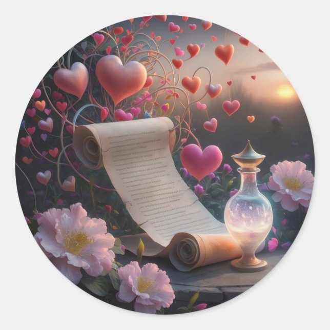 Adesivo Redondo vinheta diferente (Frente)