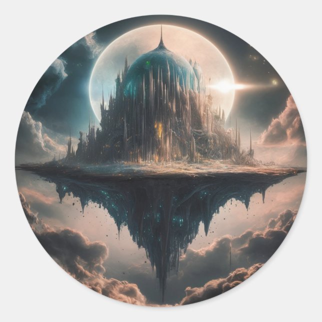 Adesivo Redondo vinheta diferente (Frente)