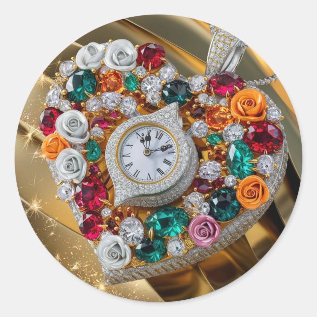 Adesivo Redondo vinheta diferente (Frente)