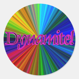 Adesivo Redondo Vinheta Dinâmica