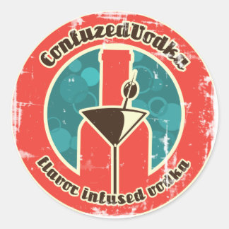 Adesivo Redondo Vinheta Distante