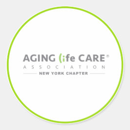 Adesivo Redondo Vinheta do Capítulo Nova Iorque