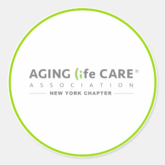 Adesivo Redondo Vinheta do Capítulo Nova Iorque