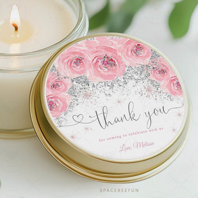 Adesivo Redondo Vinheta do Chá de fraldas de inverno (Winter Baby Shower Sticker Label, It's Cold Outside Sticker Label, Snowflake Baby Shower Sticker, Wi)