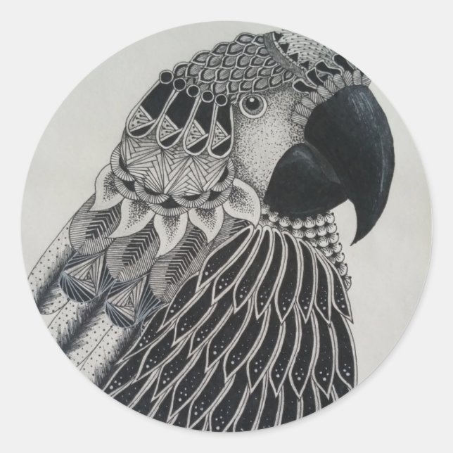 Adesivo Redondo Vinheta do Círculo de Cenoura (Frente)