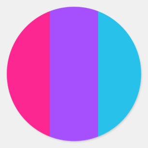 Adesivo Redondo Vinheta do Círculo do Orgulho Androgênio