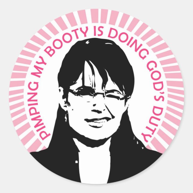 Adesivo Redondo Vinheta do dever de Deus (Frente)