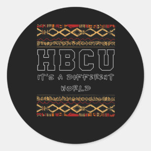 Adesivo Redondo Vinheta do Dia de Consciência Hbcu