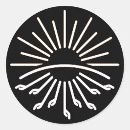 Adesivo Redondo Vinheta do Exército de Deus 2