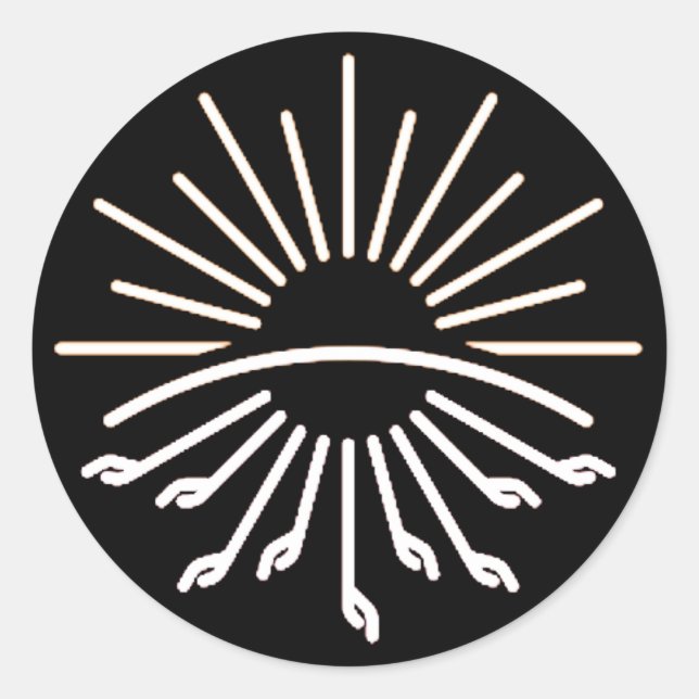 Adesivo Redondo Vinheta do Exército de Deus 2 (Frente)