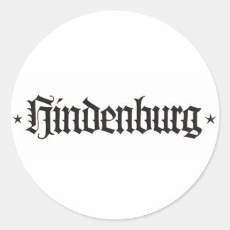 Adesivo Redondo Vinheta do Hindenburg