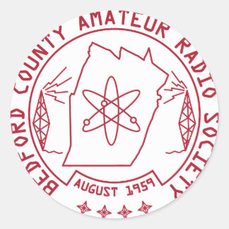 Adesivo Redondo Vinheta do logotipo BCARS 2012