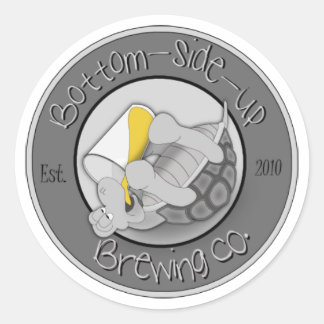 Adesivo Redondo Vinheta do logotipo BSU