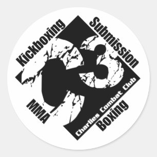 Adesivo Redondo Vinheta do logotipo C3