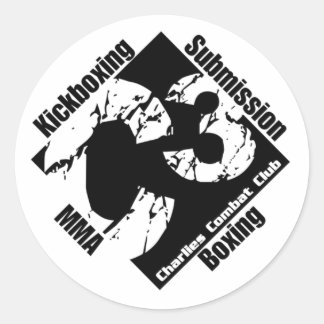 Adesivo Redondo Vinheta do logotipo C3