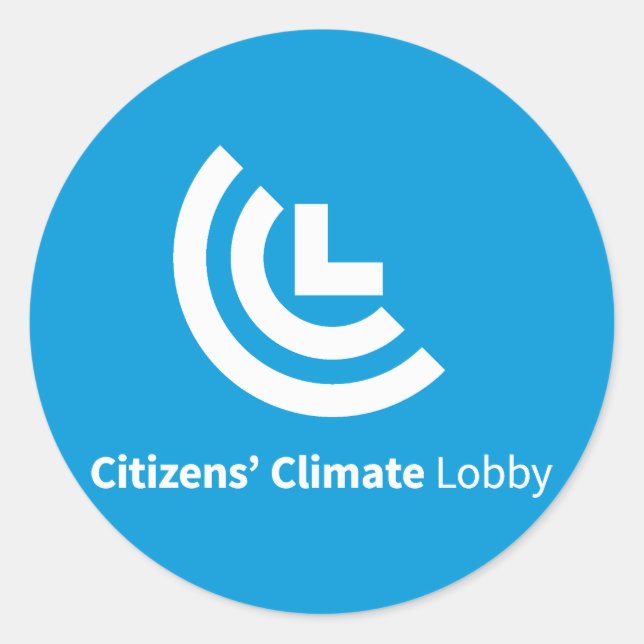 Adesivo Redondo Vinheta do logotipo CCL (Frente)