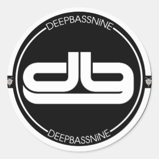 Adesivo Redondo Vinheta do logotipo DEEPBASSNiNE