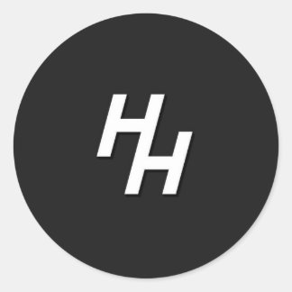 Adesivo Redondo Vinheta do logotipo HHMFEWT