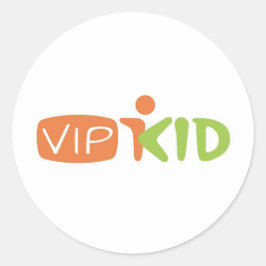 Adesivo Redondo Vinheta do logotipo VIPKID