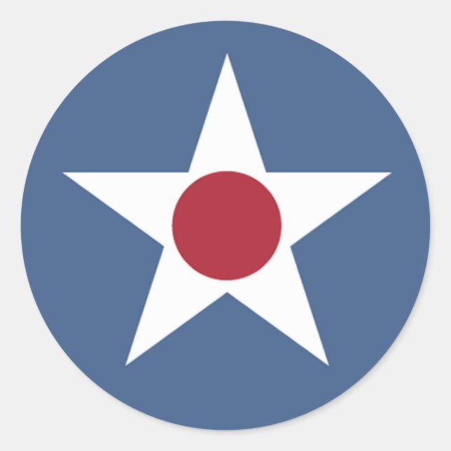 Adesivo Redondo Vinheta do Marcador de País dos EUA (Frente)