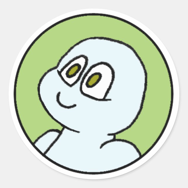 Adesivo Redondo Vinheta do Mini Círculo Cal (Frente)