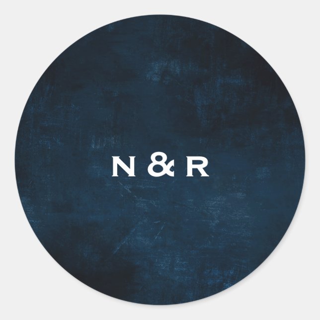 Adesivo Redondo vinheta do nome do marinho (Frente)