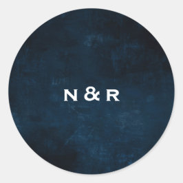 Adesivo Redondo vinheta do nome do marinho