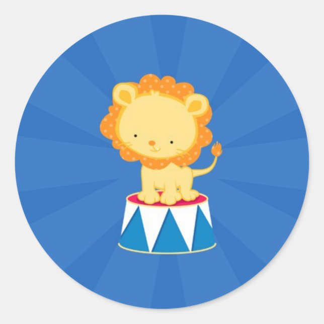 Adesivo Redondo Vinheta do Partido do Carnaval (Frente)