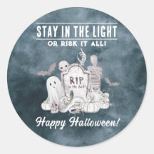 Vinheta do Partido do Halloween Branco