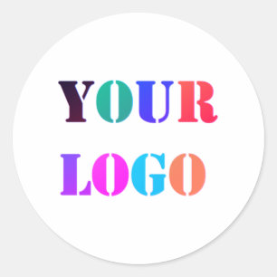 Adesivo Redondo Vinheta do Promocional da Companhia do Logotipo Em