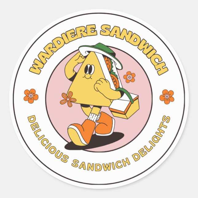 Adesivo Redondo Vinheta do veículo natural (Frente)