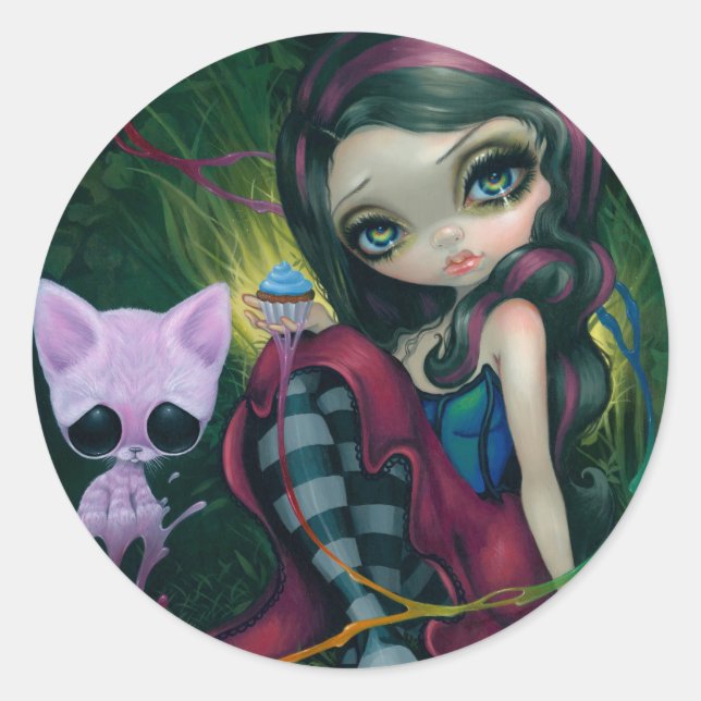 Adesivo Redondo Vinheta "Doce Sonhadora" (Frente)