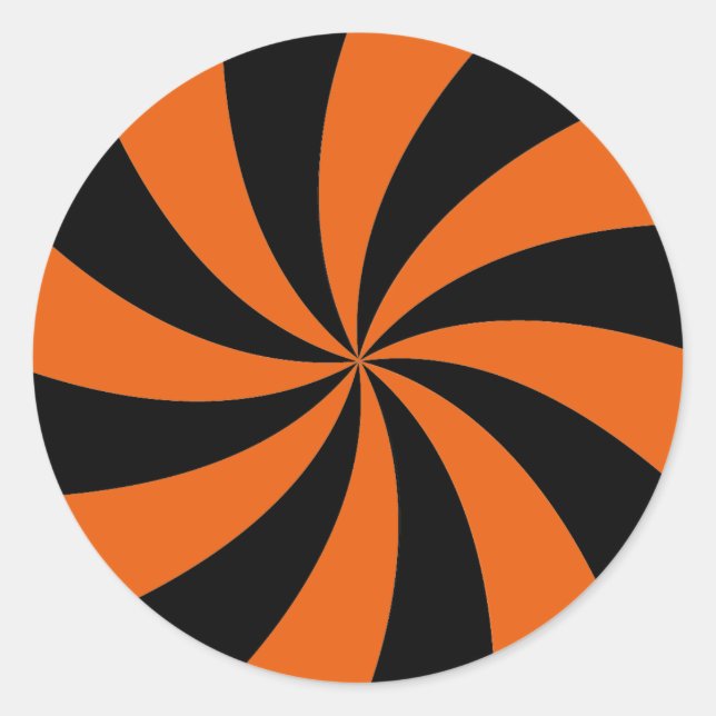 Adesivo Redondo Vinheta Docinho do Halloween (Frente)