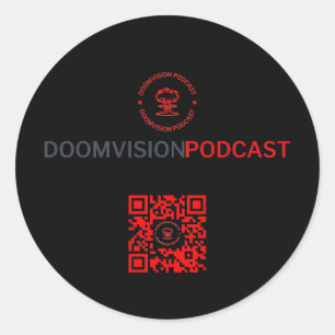 Adesivo Redondo Vinheta DoomVision
