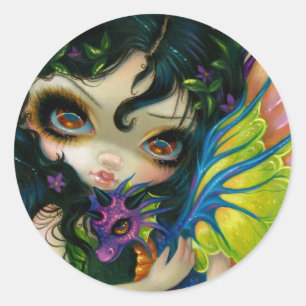 Adesivo Redondo Vinheta "Dragoning V" do Querido