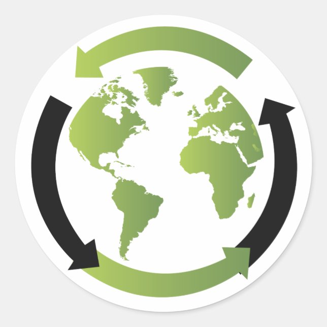 Adesivo Redondo Vinheta ecológica (Frente)