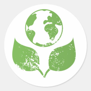 Adesivo Redondo Vinheta ecológica