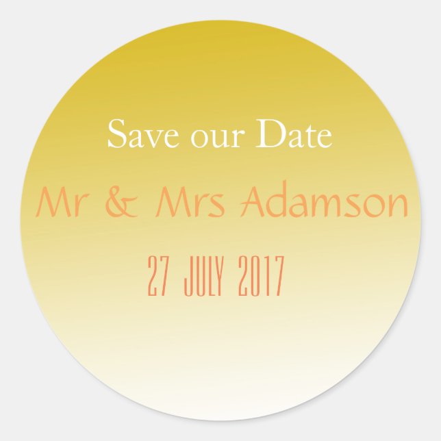 Adesivo Redondo Vinheta Elegante Dourada (Frente)