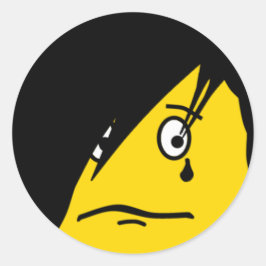 Adesivo Redondo Vinheta EMOticon