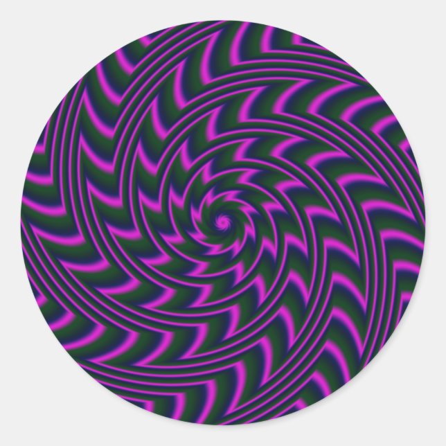 Adesivo Redondo Vinheta Espiral (Frente)