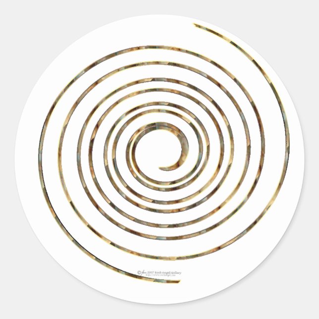 Adesivo Redondo Vinheta Espiral (Frente)