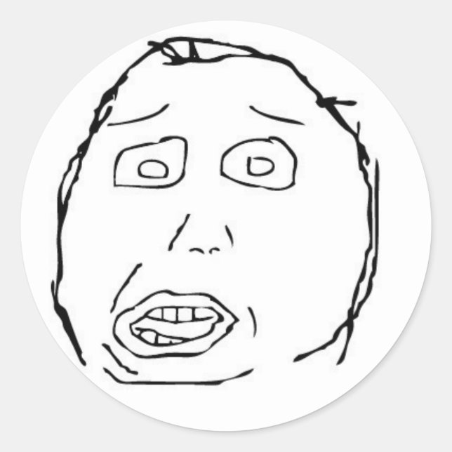 Adesivo Redondo Vinheta Estúpida (Frente)