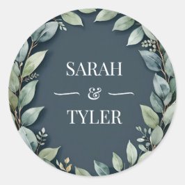 Adesivo Redondo Vinheta EUCALYPTUS WREATH