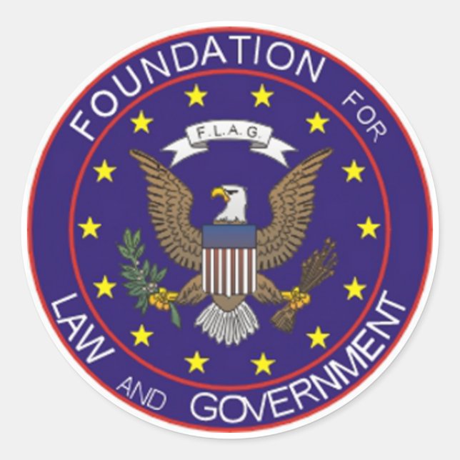 Adesivo Redondo Vinheta F.L.A.G. (Frente)