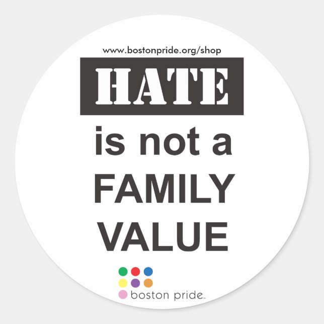 Adesivo Redondo Vinheta Familiar Pequeno (Frente)