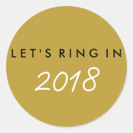 Adesivo Redondo Vinheta-favorita de "Vamos" no Ano Novo